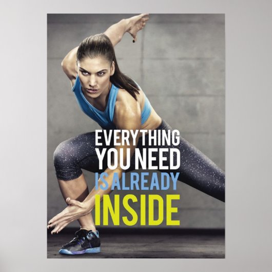 Workout Motivierend Poster (Vorne)