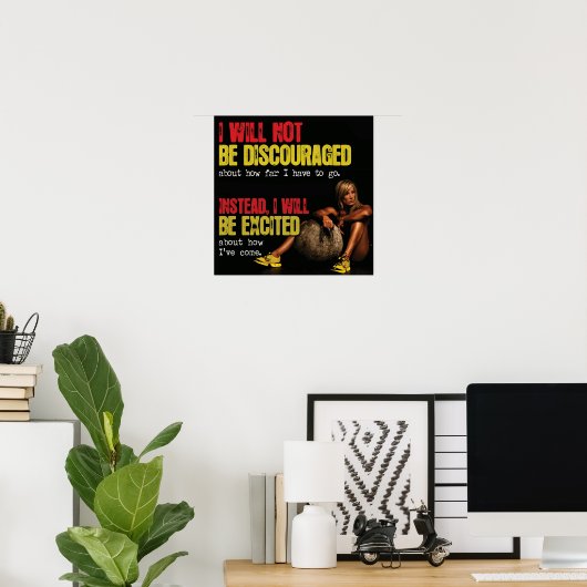 Workout Motivierend Poster (Heimbüro)