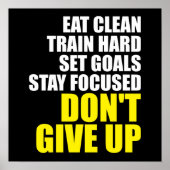 Workout Motivierend Poster (Vorne)