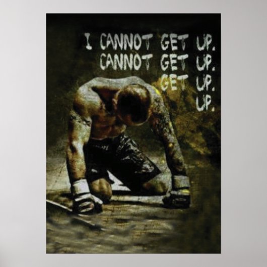 Workout Motivierend Poster (Vorne)