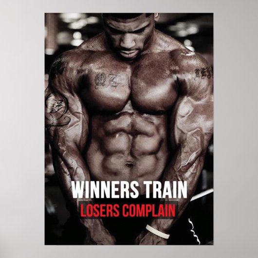 Workout Motivierend Poster (Vorne)