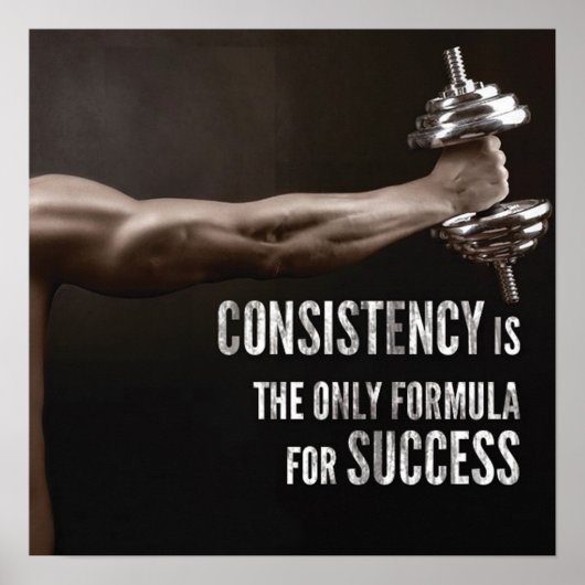 Workout Motivierend Poster (Vorne)