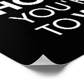 Workout Motivierend Poster (Ecke)