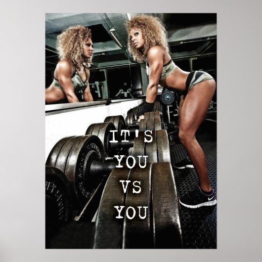 Workout Motivierend Poster (Vorne)