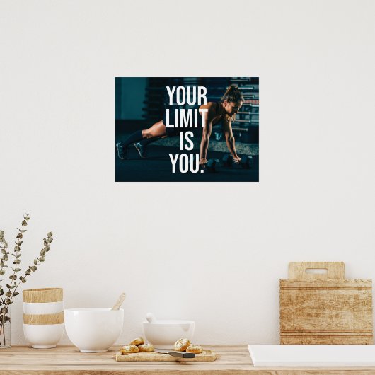 Workout Motivierend Poster (Küche)