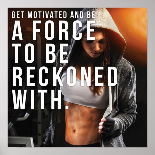 Workout Motivierend Poster (Vorne)