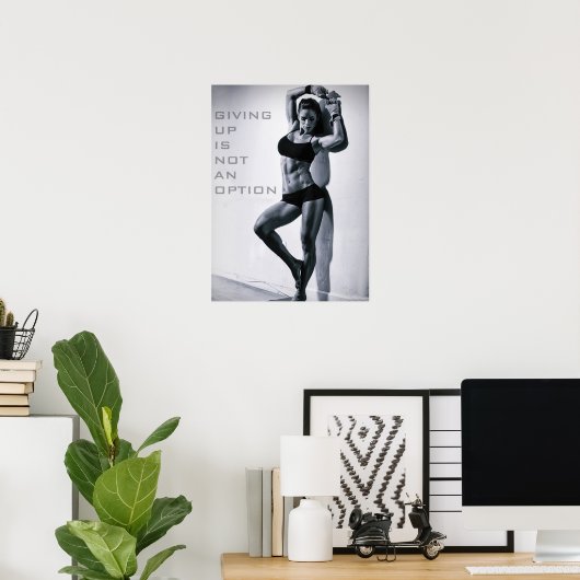Workout Motivierend Poster (Heimbüro)