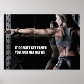 Workout Motivierend Poster (Vorne)
