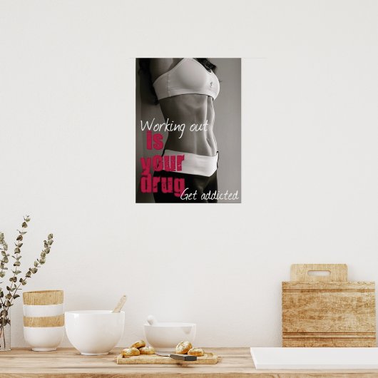 Workout Motivierend Poster (Küche)