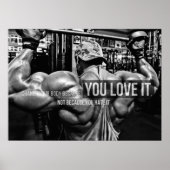 Workout Motivierend Poster (Vorne)