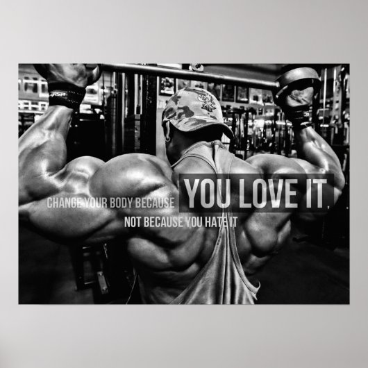 Workout Motivierend Poster (Vorne)