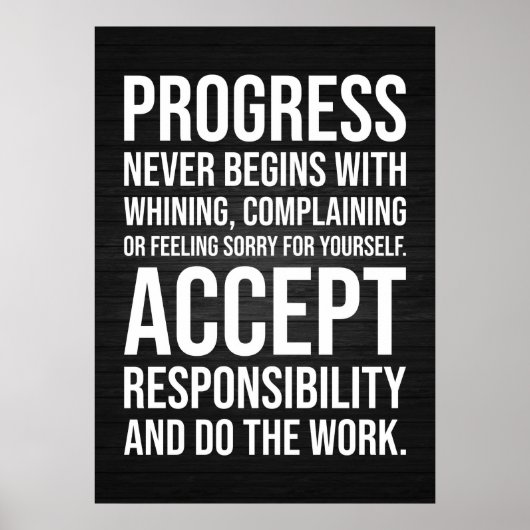 Workout Motivierend Poster (Vorne)