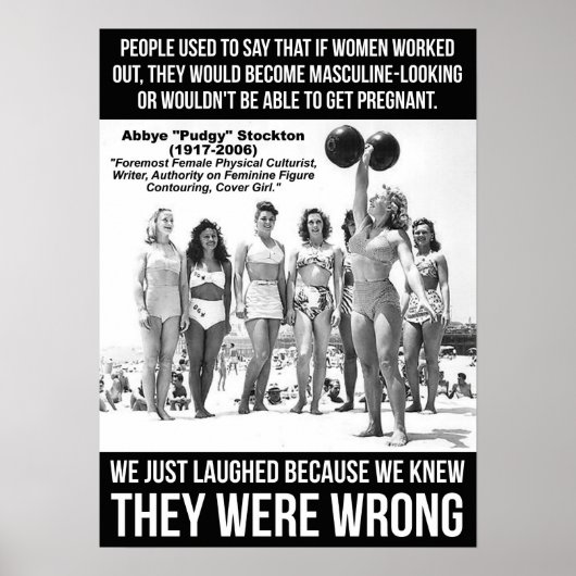 Workout Motivierend Poster (Vorne)