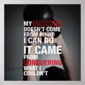 Workout Motivierend Poster (Vorne)