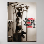 Workout Motivierend Poster (Vorne)