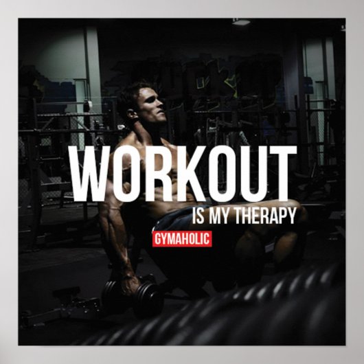 Workout Motivierend Poster (Vorne)