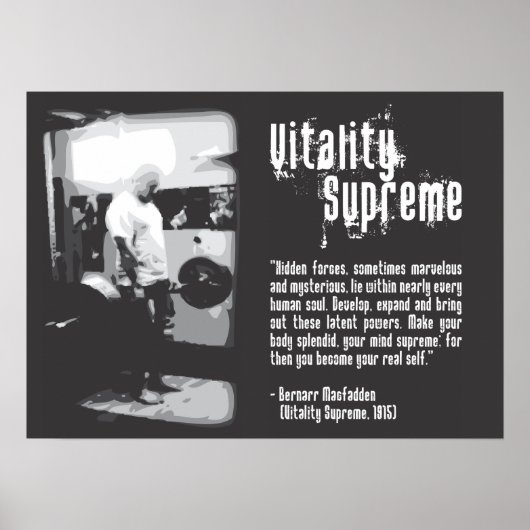 Workout Motivierend Poster (Vorne)