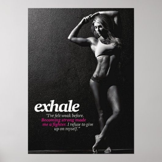 Workout Motivierend Poster (Vorne)