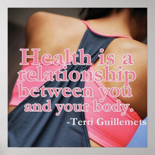 Workout Motivierend Poster (Vorne)