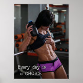 Workout Motivierend Poster (Vorne)