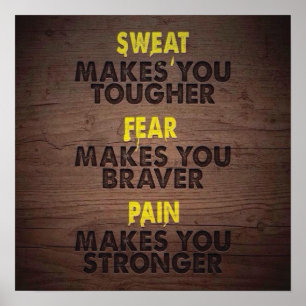 Workout Motivierend Poster