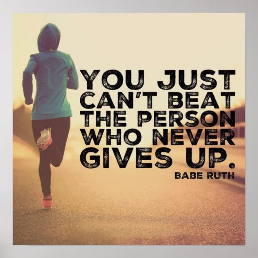 Workout Motivierend Poster (Vorne)