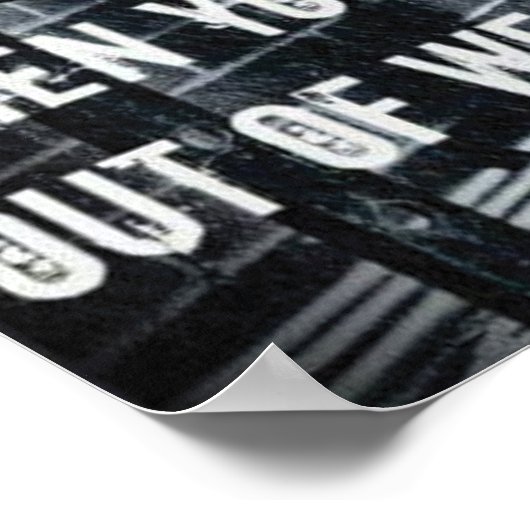 Workout Motivierend Poster (Ecke)