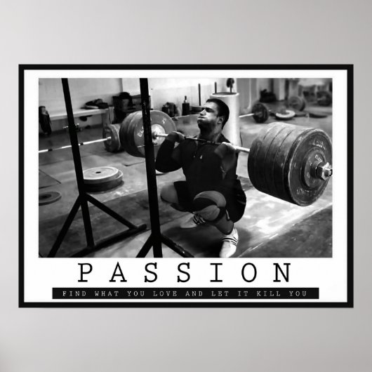 Workout Motivierend Poster (Vorne)