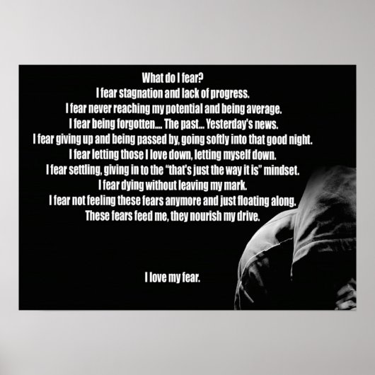 Workout Motivierend Poster (Vorne)