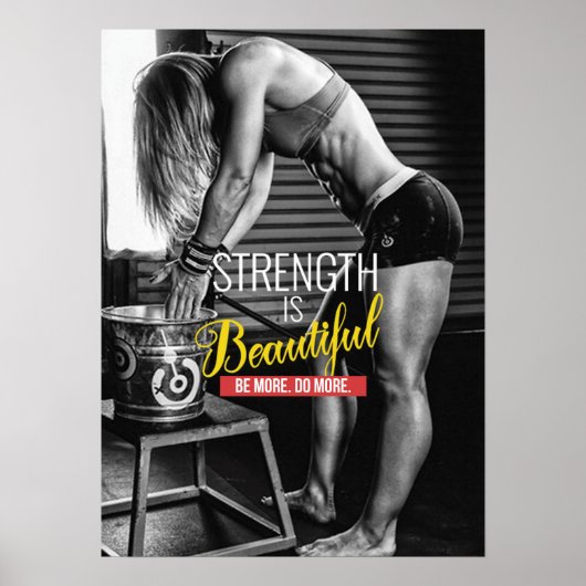 Workout Motivierend Poster (Vorne)