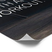 Workout Motivierend Poster (Ecke)