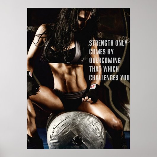 Workout Motivierend Poster (Vorne)