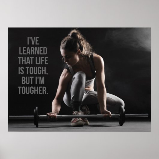 Workout Motivierend Poster (Vorne)