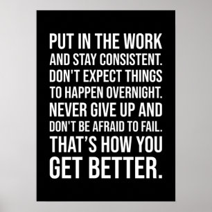 Workout Motivierend Poster