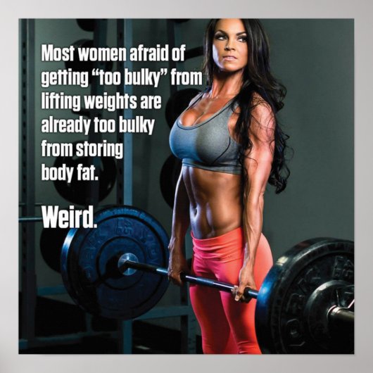 Workout Motivierend Poster (Vorne)