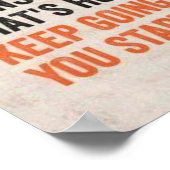 Workout Motivierend Poster (Ecke)