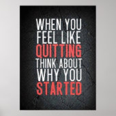 Workout Motivierend Poster (Vorne)