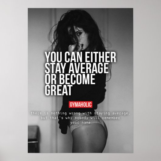 Workout Motivierend Poster (Vorne)