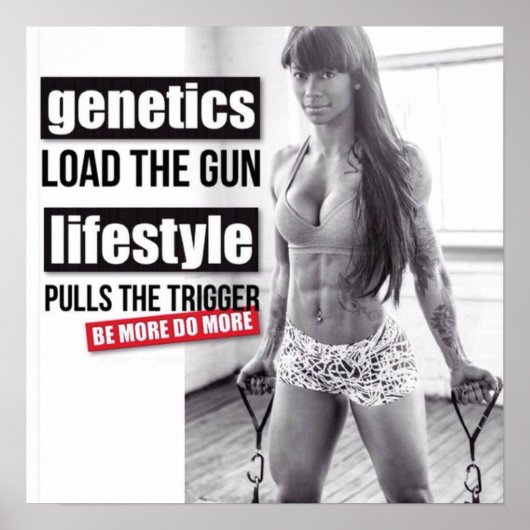 Workout Motivierend Poster (Vorne)