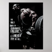 Workout Motivierend Poster (Vorne)