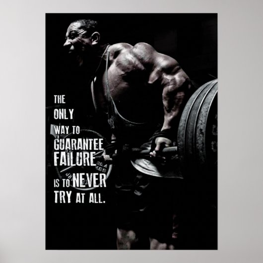Workout Motivierend Poster (Vorne)