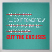 Workout Motivierend Poster (Vorne)