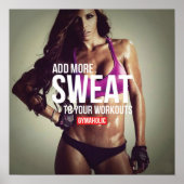 Workout Motivierend Poster (Vorne)