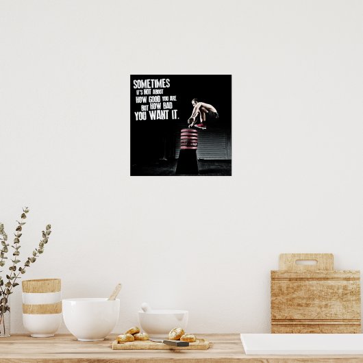 Workout Motivierend Poster (Küche)