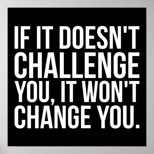 Workout Motivierend Poster (Vorne)