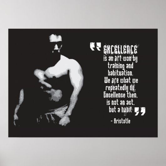 Workout Motivierend Poster (Vorne)