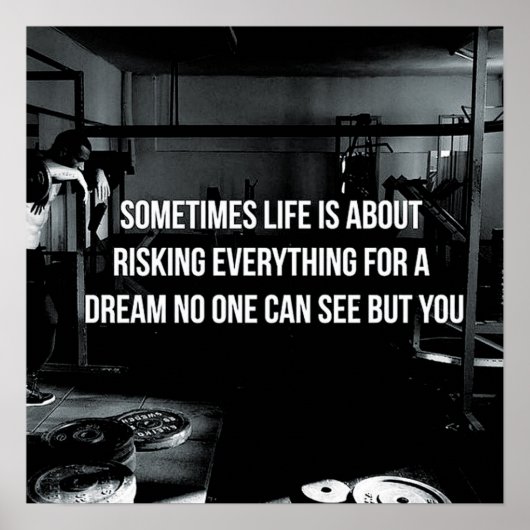 Workout Motivierend Poster (Vorne)