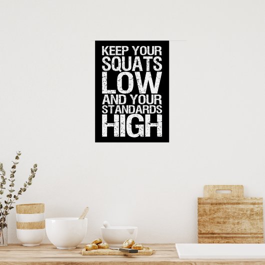Workout Motivierend Poster (Küche)