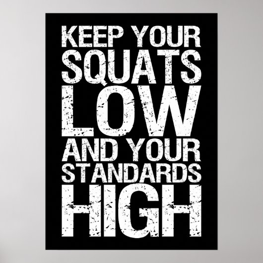 Workout Motivierend Poster (Vorne)