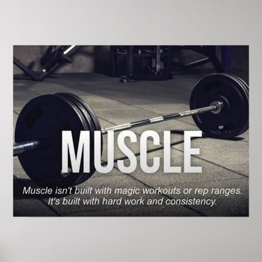 Workout Motivierend Poster (Vorne)